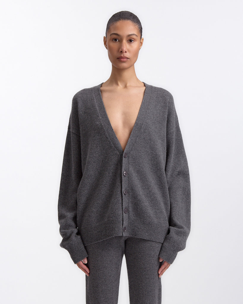 Extreme Cashmere N°459 Jonah Cardigan in felt