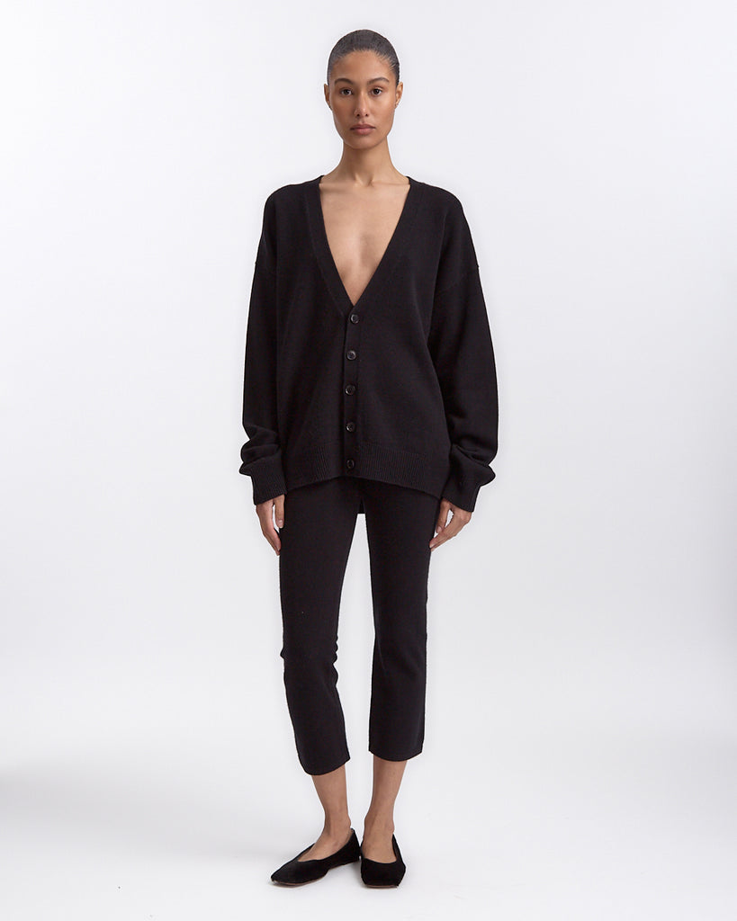 Extreme Cashmere N°459 Jonah Cardigan in raven