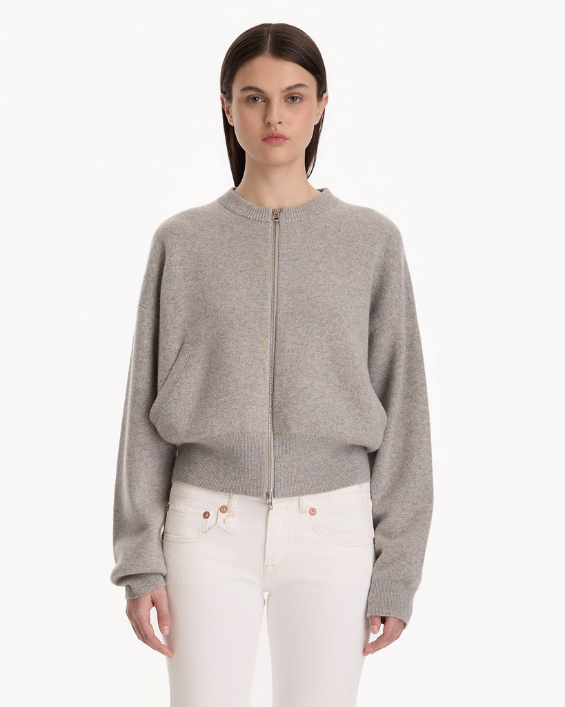 Extreme Cashmere N°478 Xtra Fun Cardigan in grey