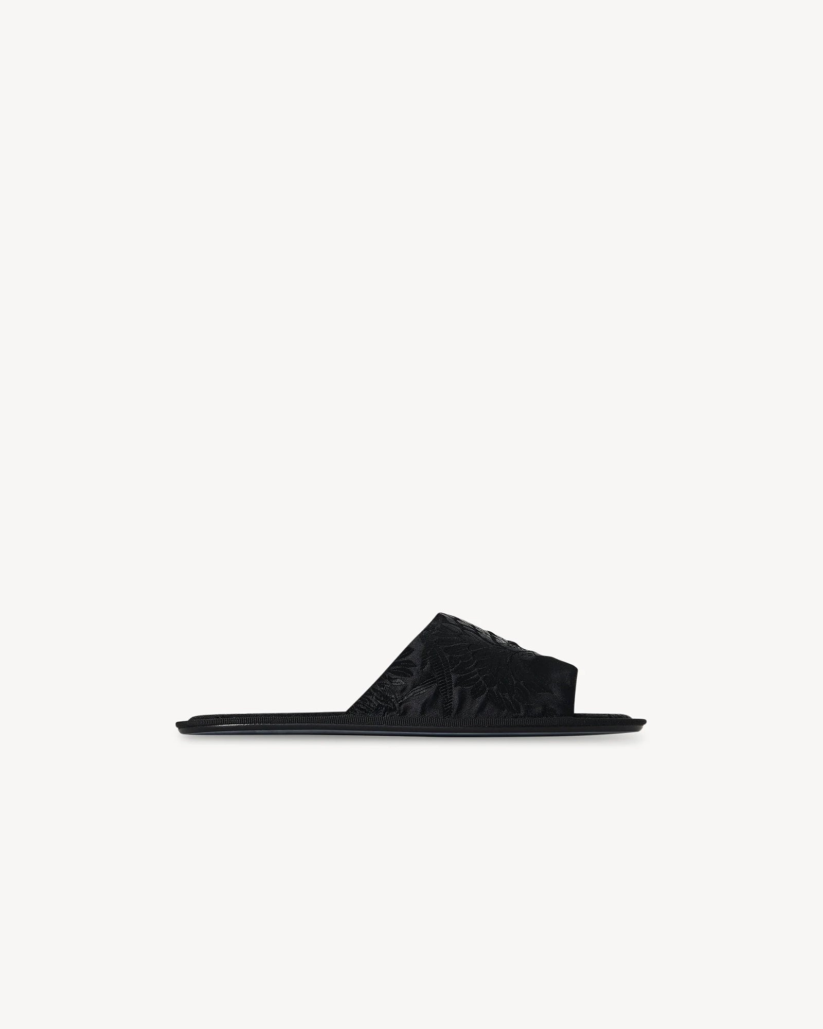 VIP【関税送料無料】希少 The Row Frances Open Toe Slippers The Row Frances Open Toe Slippers F1520.W3105-BLK BLACK