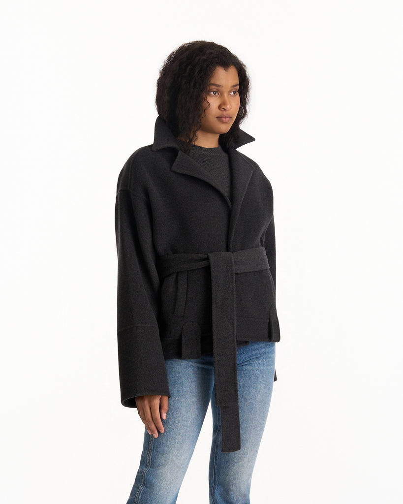 Khaite Alder Jacket in charcoal