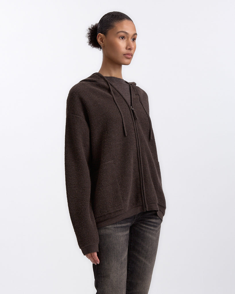 Lauren Manoogian Fine Terry Hood Cardigan