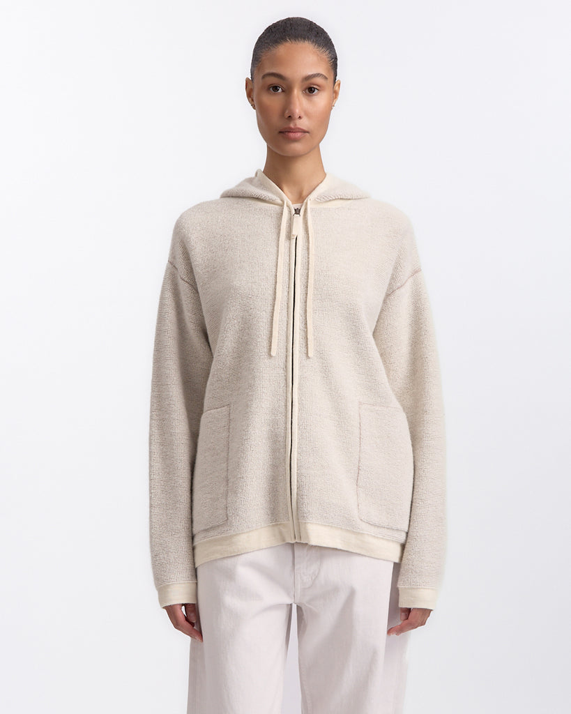 Lauren Manoogian Fine Terry Hood Cardigan 