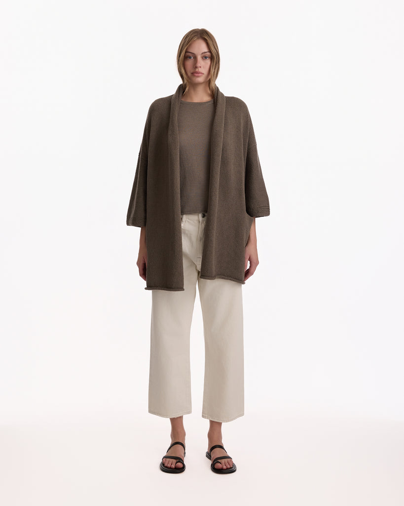 Lauren Manoogian Shawl Cardigan in rock