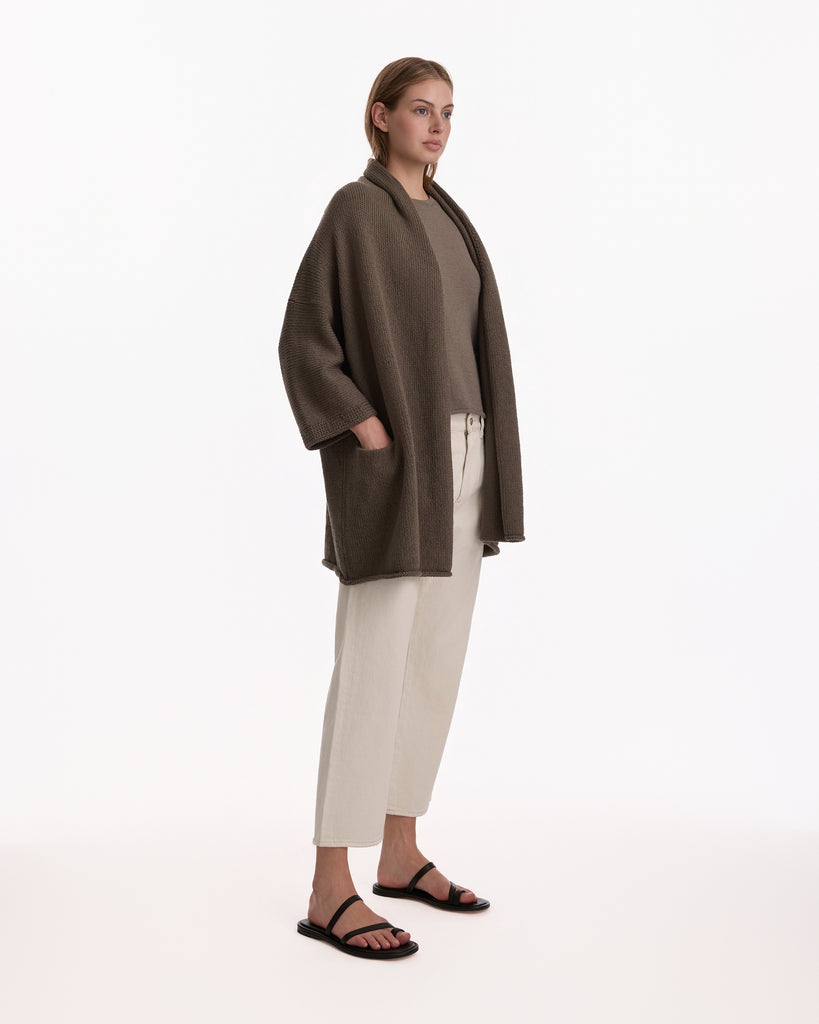 Lauren Manoogian Shawl Cardigan in rock