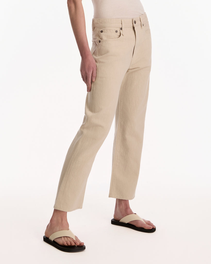R13 Bf Jean in vintage stone khaki