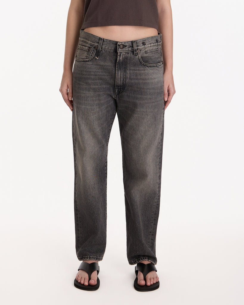 R13 Boyfriend Jean in leyton black