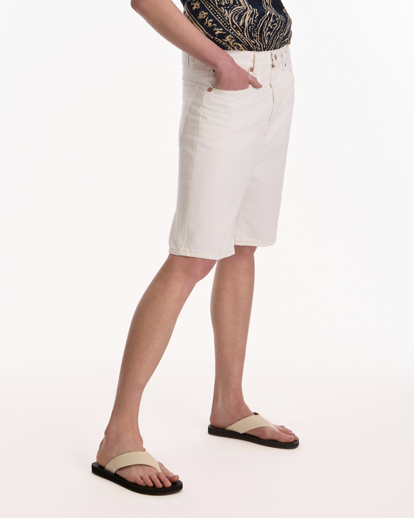 R13 Janis Short in aerin white