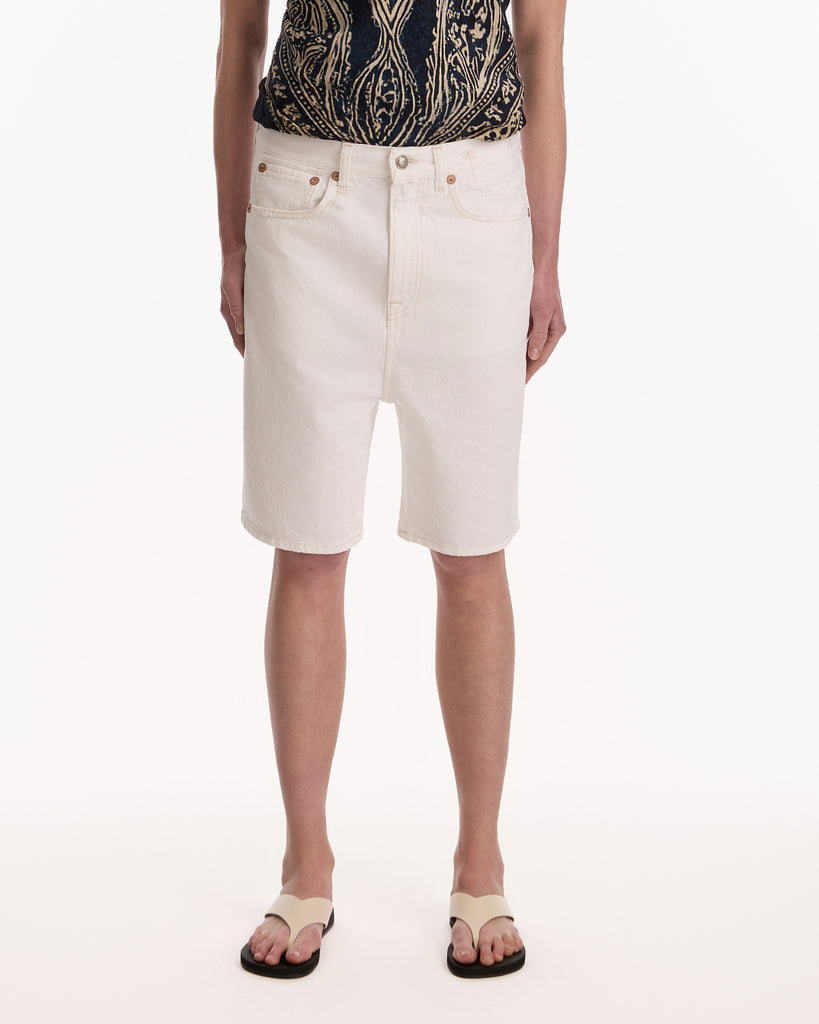 R13 Janis Short in aerin white
