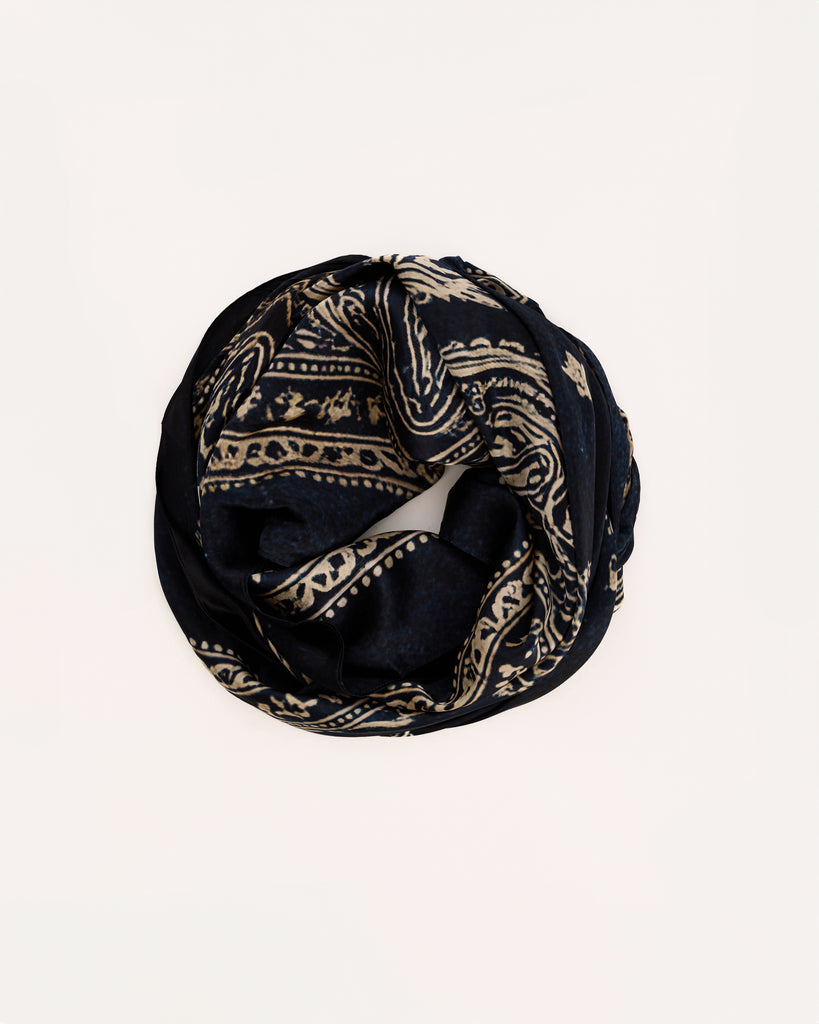 R13 Oversized Bandana Scarf in blue