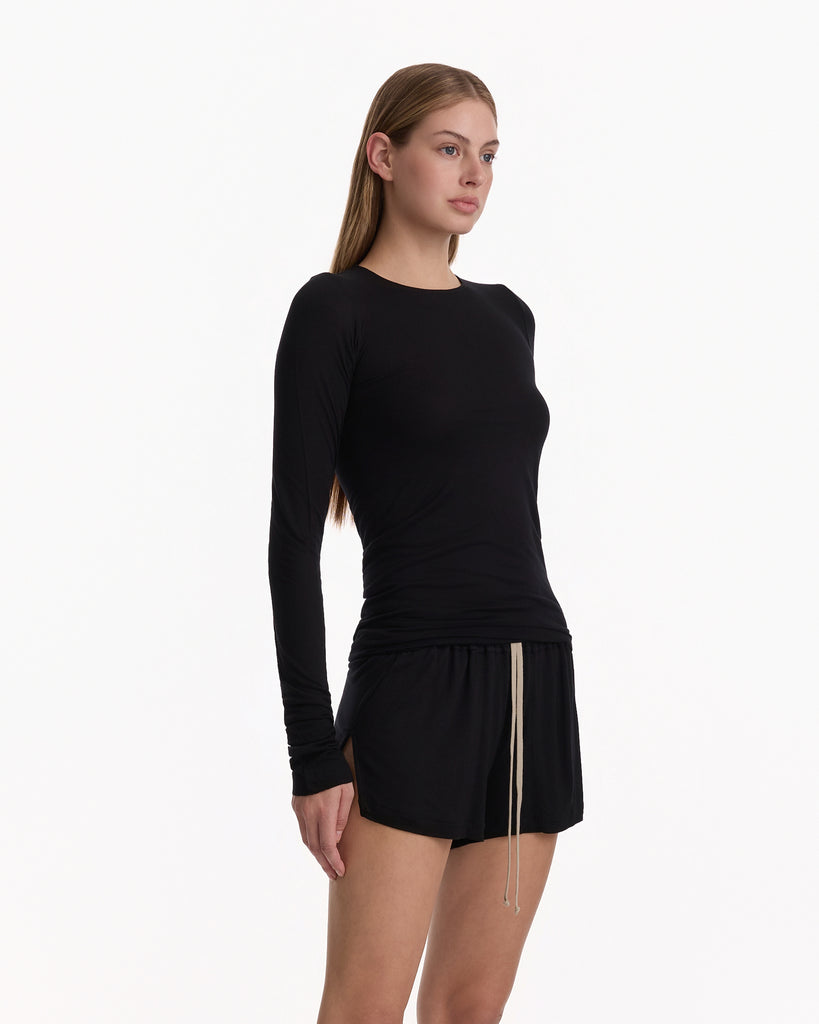 Rick Owens Lillies Basic LS T-Shirt in black
