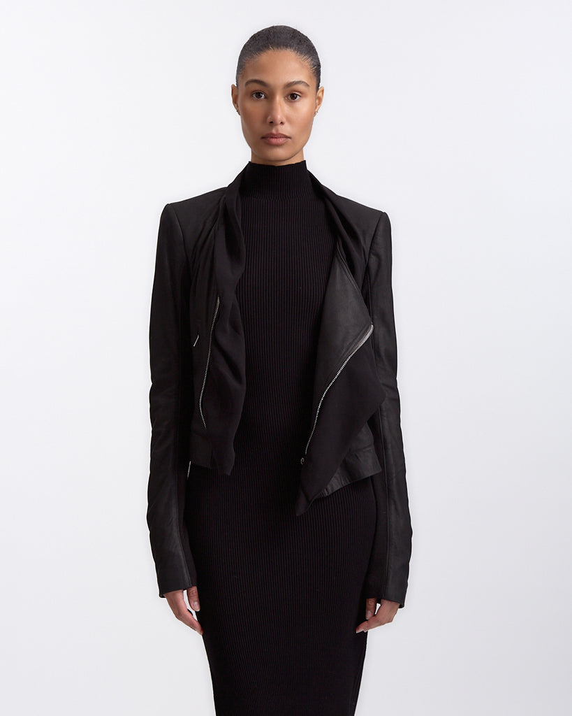 Rick Owens Scarf Biker Jacket 