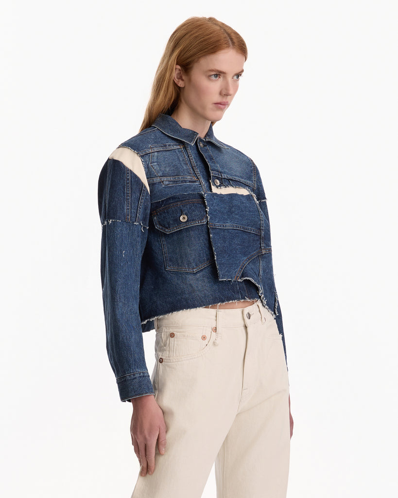 Sacai Denim Jacket in blue