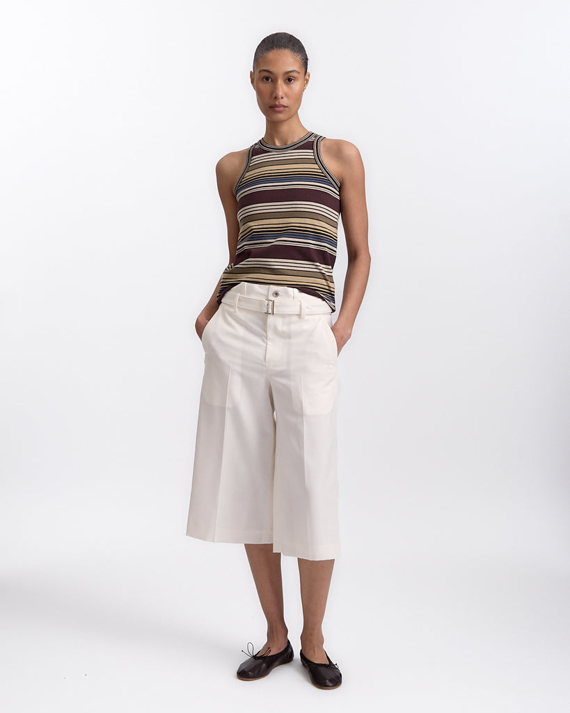 Sacai Horizontal Stripe Tank Top