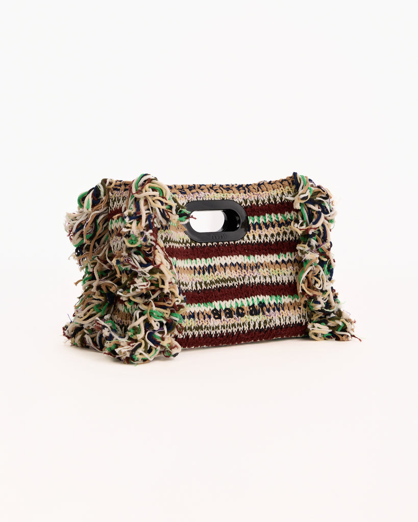 Sacai New Shoppers Bag Small in beige multi
