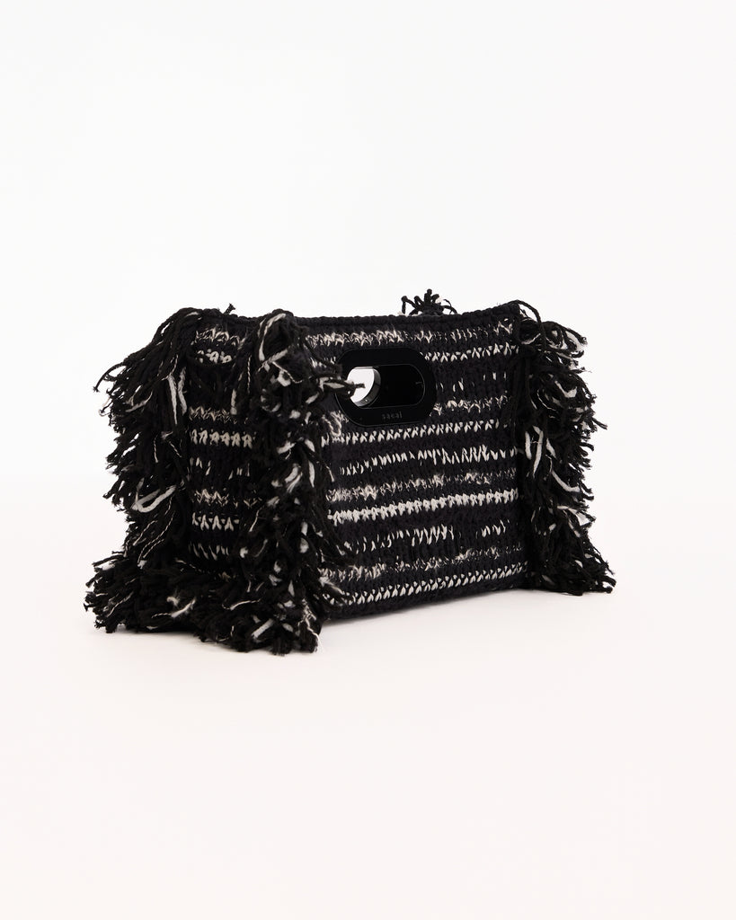 Sacai New Shoppers Bag Small in black