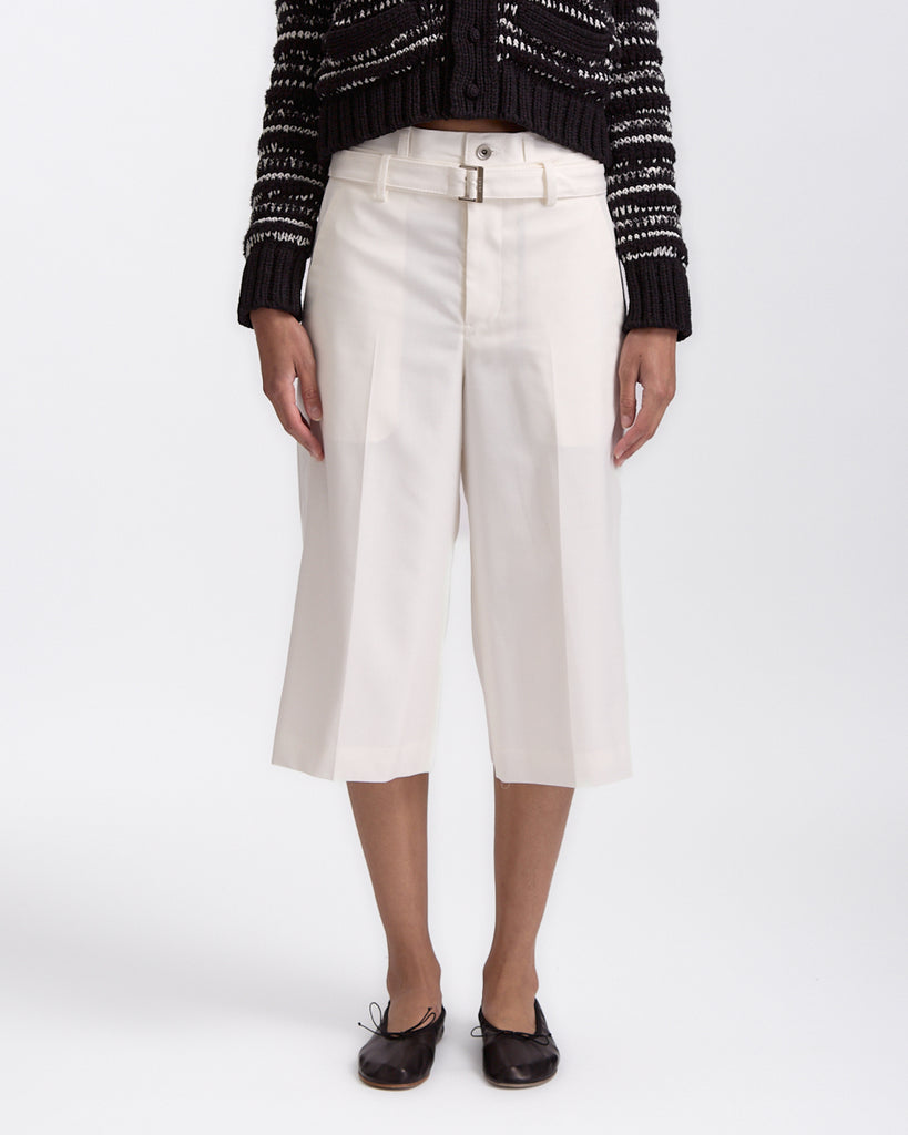 Sacai Suiting x Denim Pants in off white