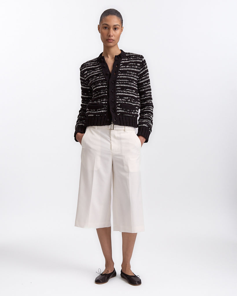 Sacai Suiting x Denim Pants in off white