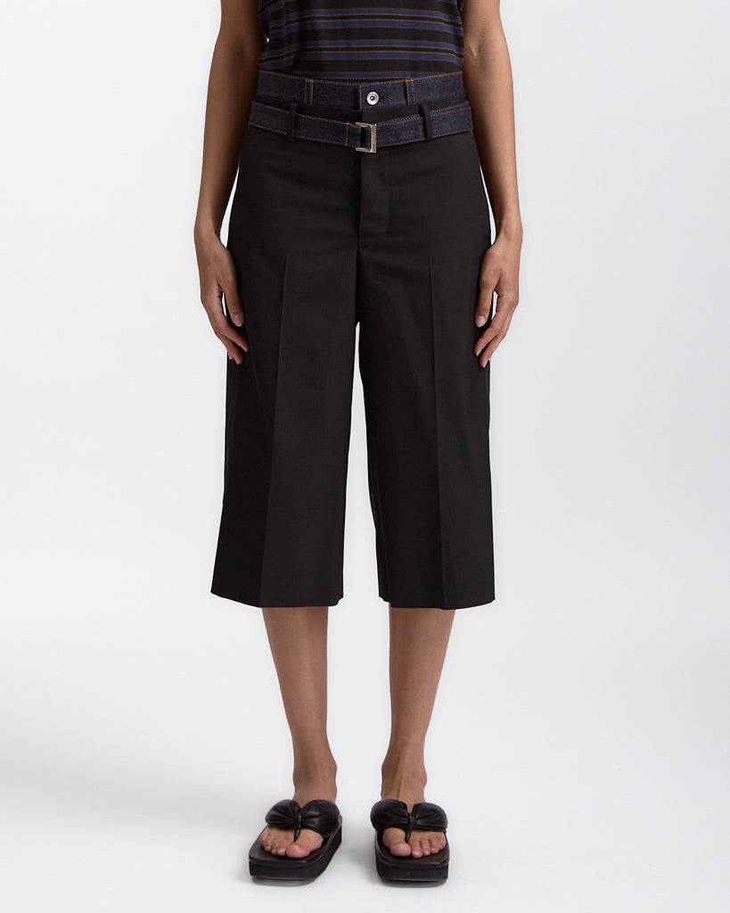 Sacai Suiting x Denim Pants in black