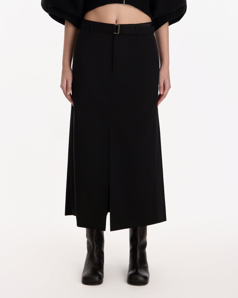 Sacai Wool Suiting Skirt in black