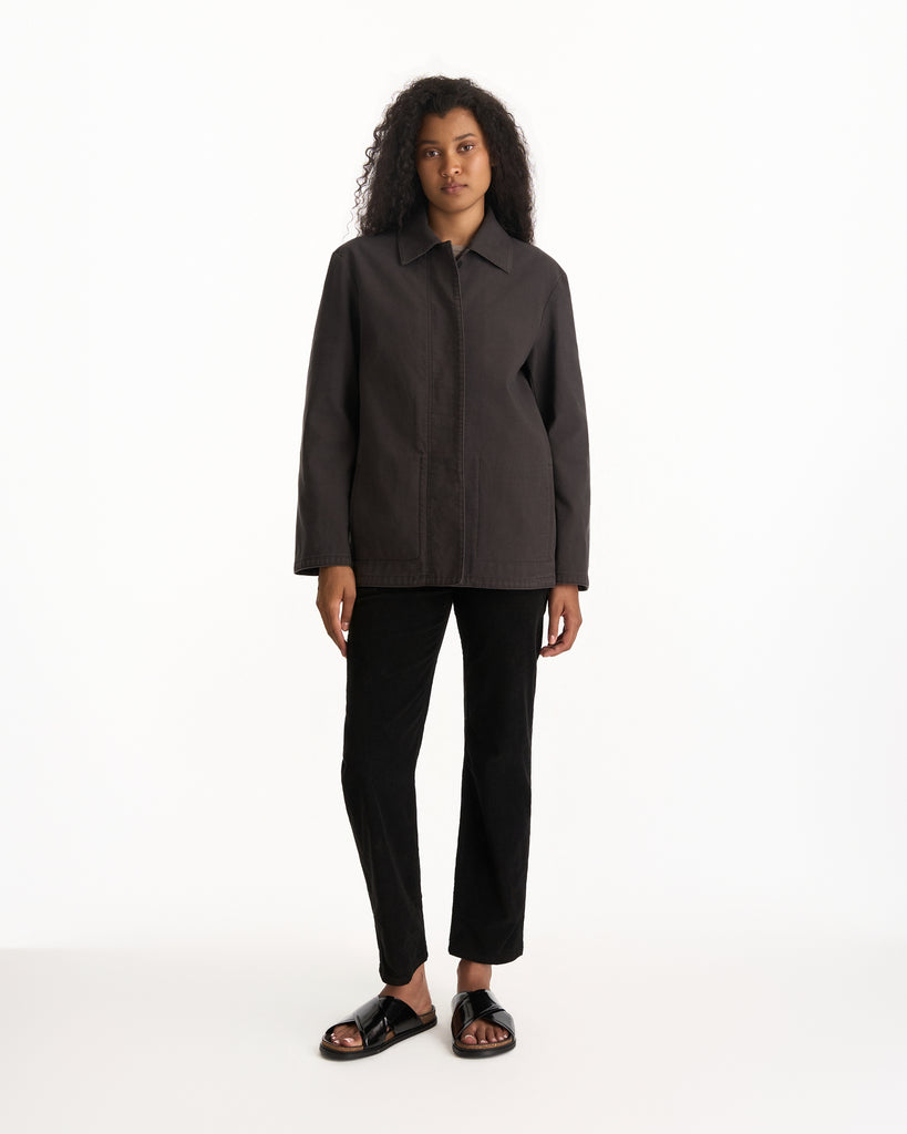 The Row Baeza Jacket in faded black