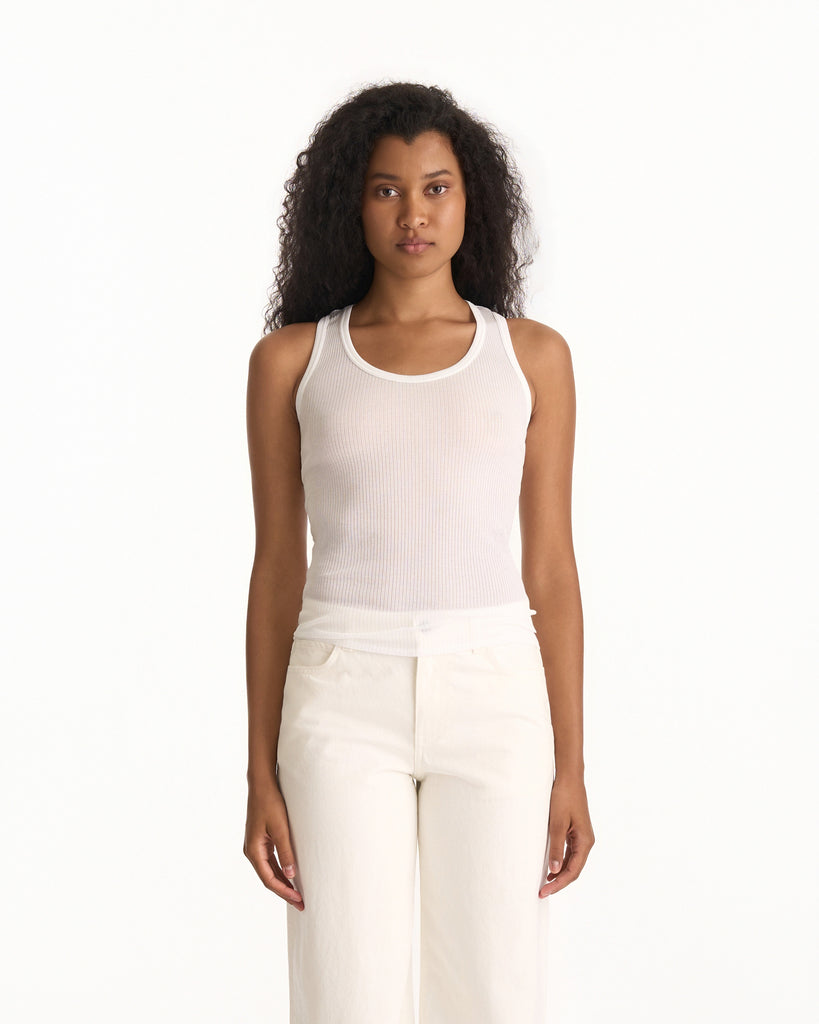 The Row Cendrea Top in white