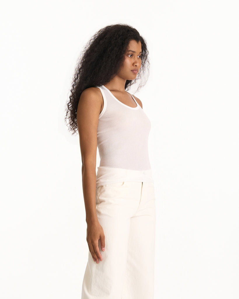 The Row Cendrea Top in white