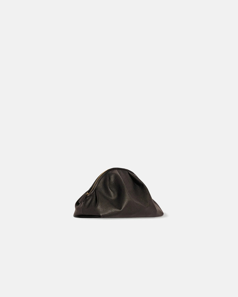 The Row Charlotte Clutch Bag in brown