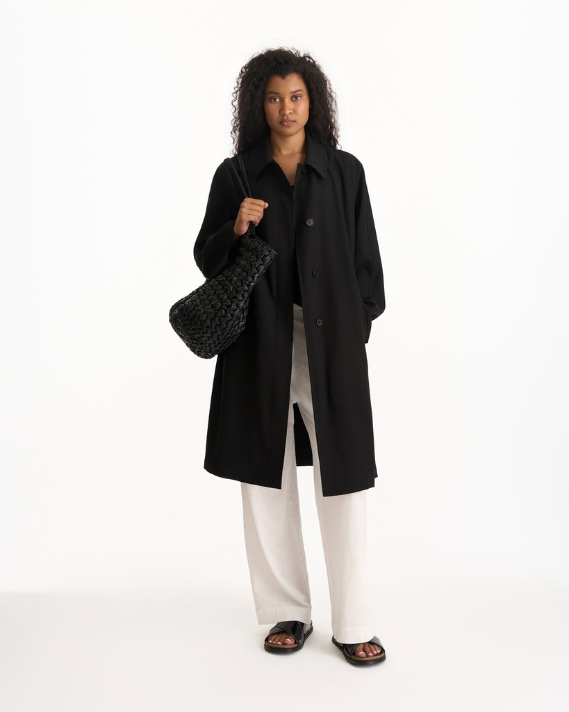The Row Datima Coat in black