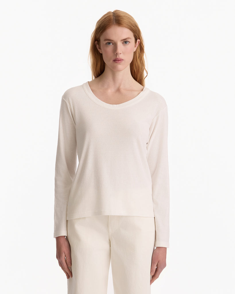 The Row Elfrida Top in white