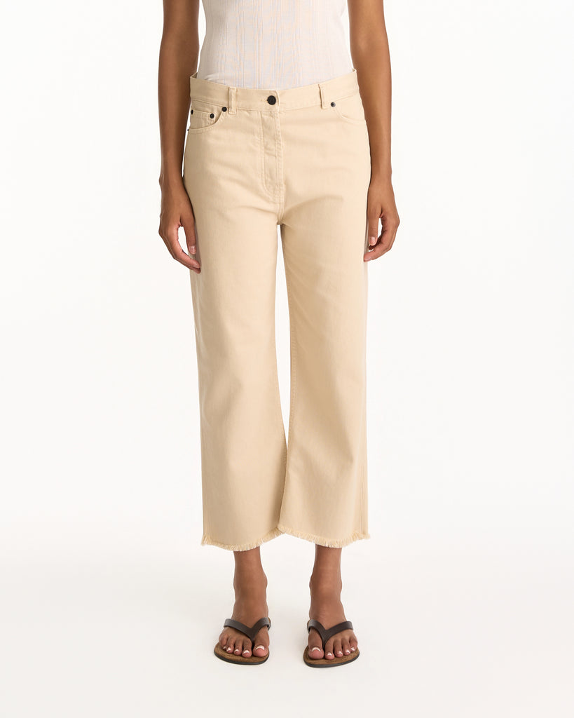 The Row Fortino Jean in ecru
