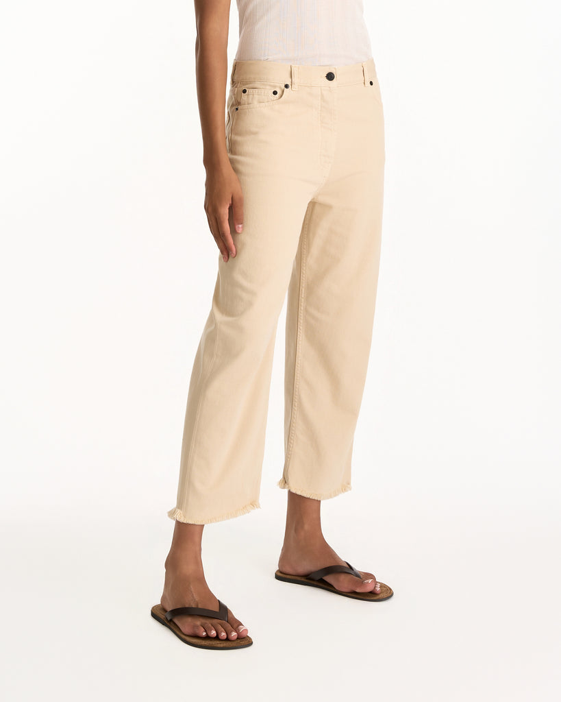 The Row Fortino Jean in ecru