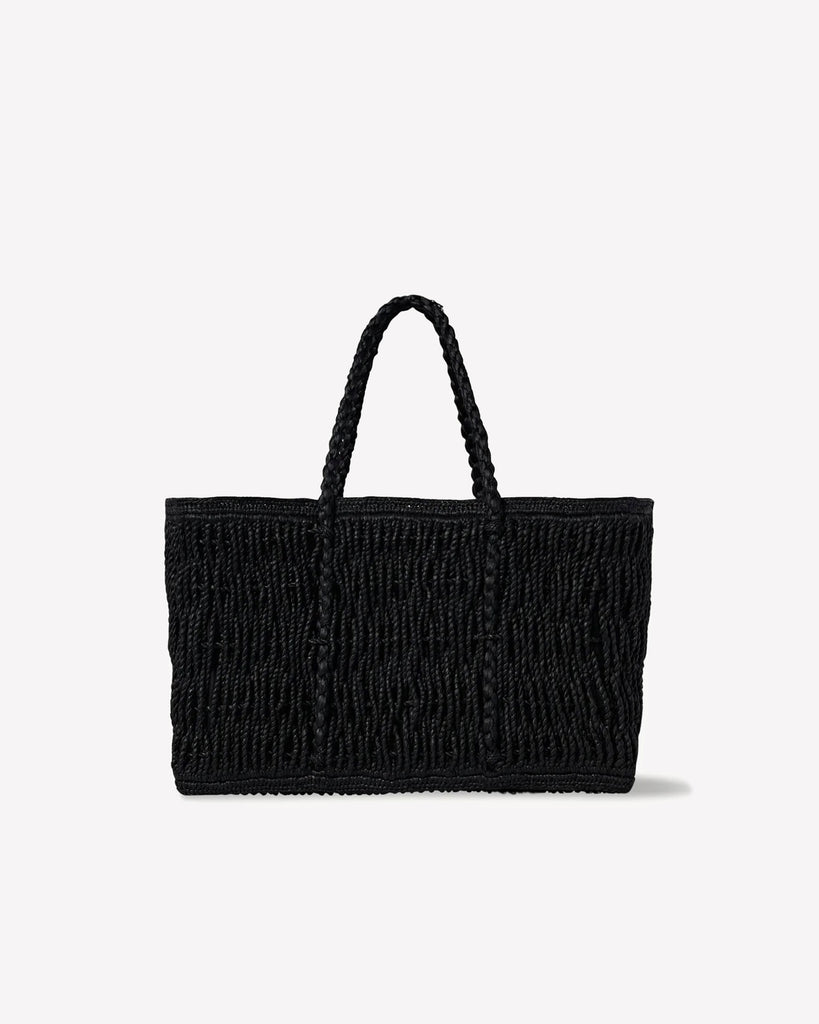 The Row Georgica Tote Bag in black