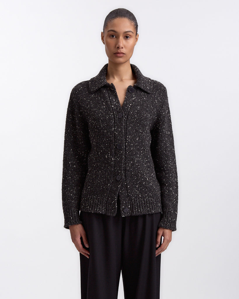 The Row Mauri Top in charcoal melange