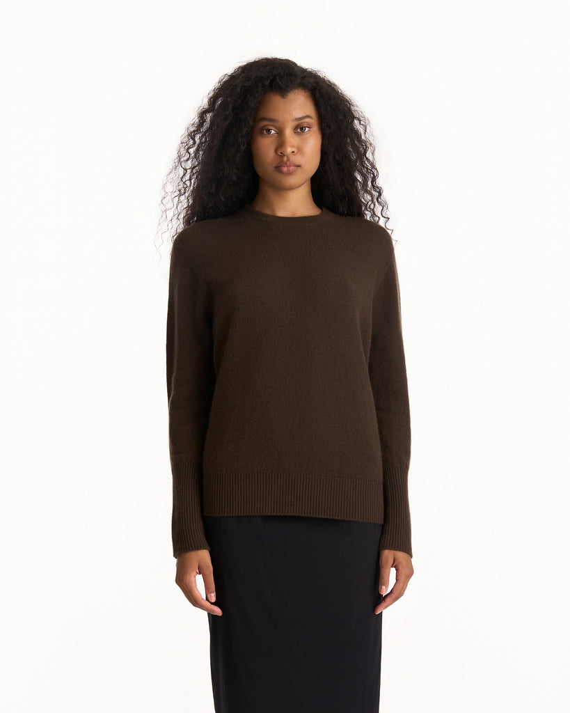 The Row Odelle Top in chestnut
