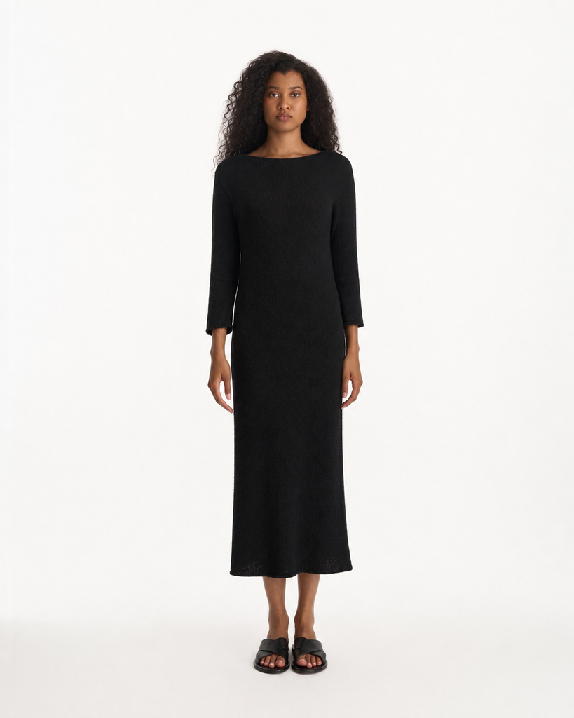 The Row Oreste Dress in black