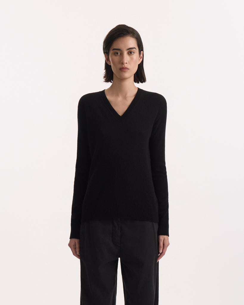 The Row Phora Sweater in black