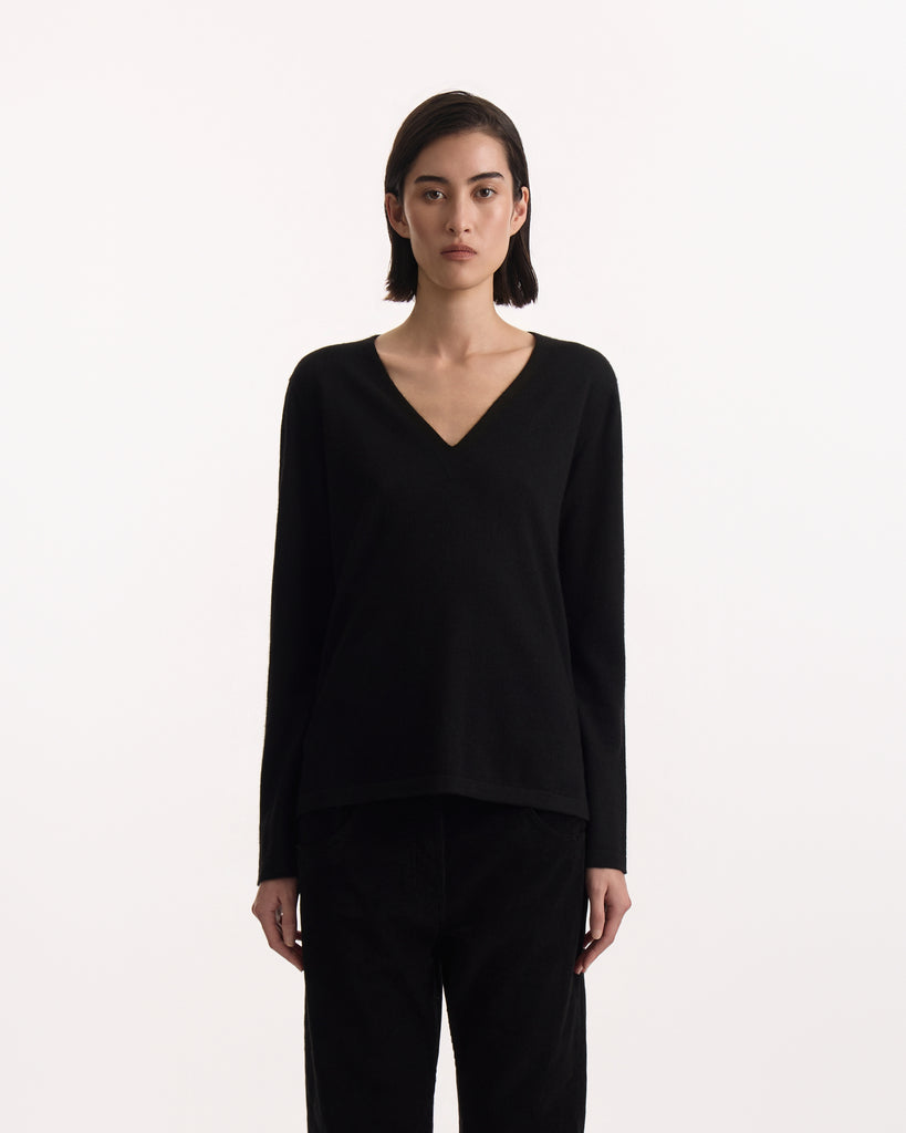 The Row Poesis Sweater in black