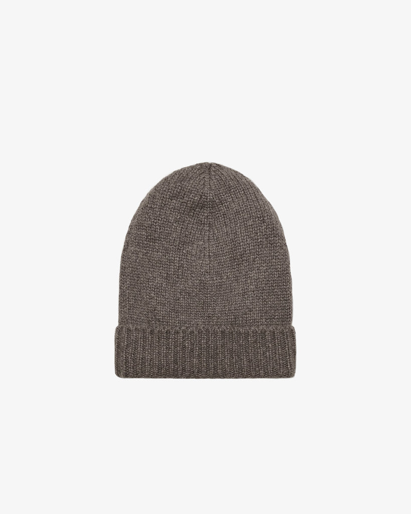 The Row Pavir Beanie in grey taupe