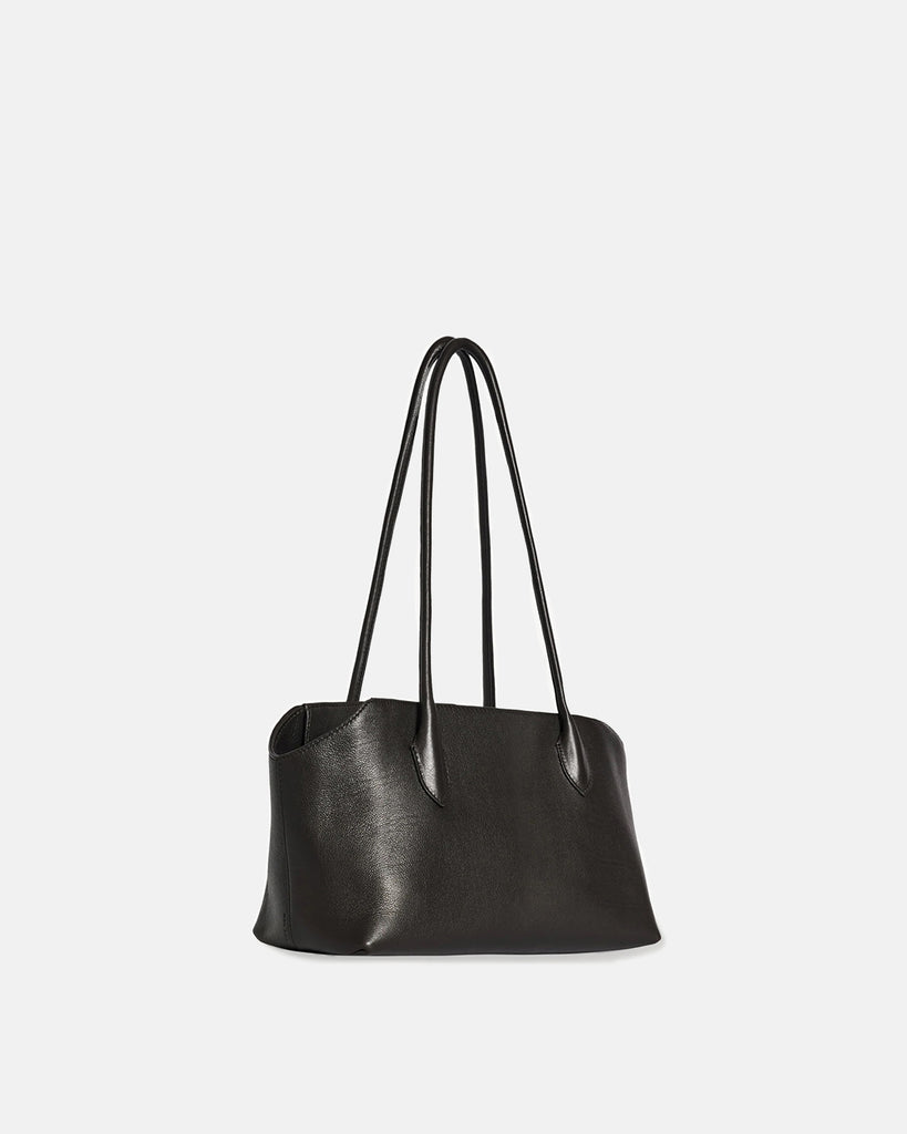 The Row Small Terrasse Bag in walnut shadow