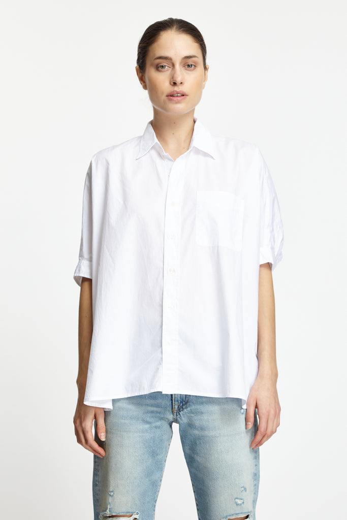 R13 Oversized Boxy Button Up Shirt